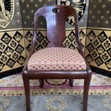 Empire style mahogany gondola chair