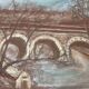 View of the Pont Neuf Paris Framed under gilded wood glass