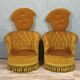 Pair of toad chairs in the shape of the Napoleon III era around 1850