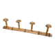 Turned wooden coat rack