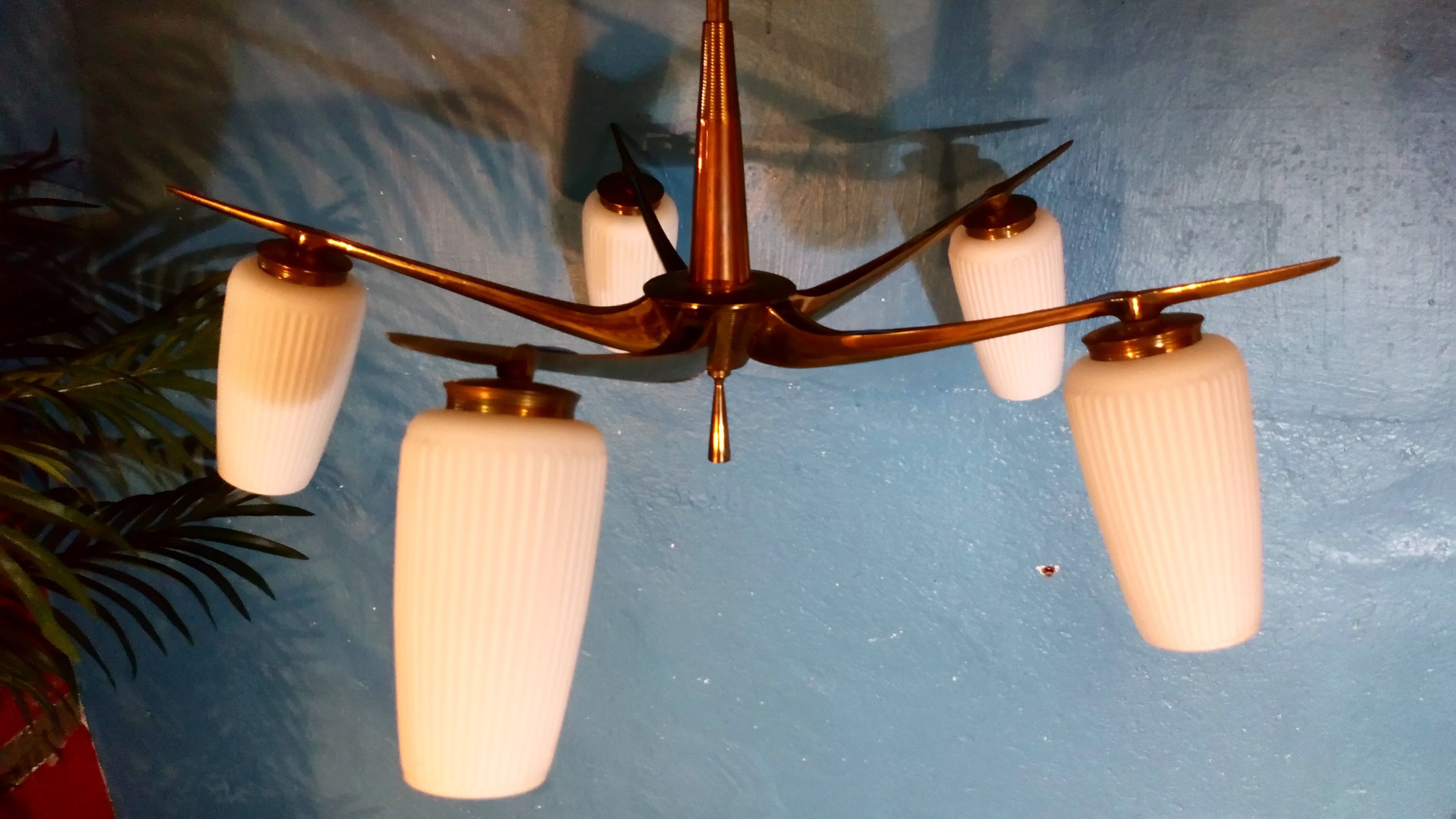 Chandelier suspension "Star" 1950s