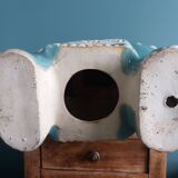 Green blue ceramic elephant