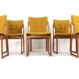 Set of 6 Vamdrup dining chairs 'Nyhavn' - new upholstery restored