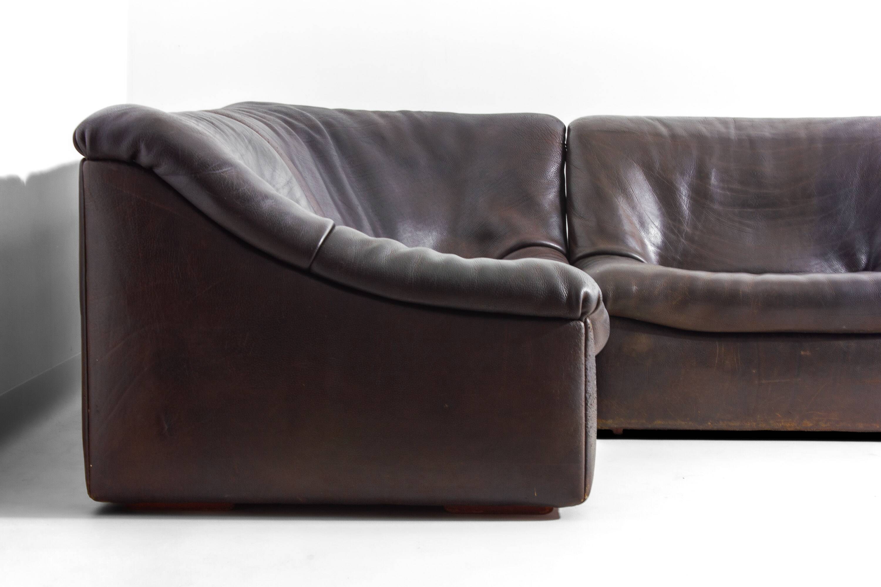 Large De Sede 'DS-46' Modular Sofa with armchair, Switzerland 1970s