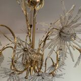 Profili studio chandelier gold plated and Swarovski crystal