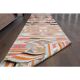 Vintage Turkish Oushak Handmade Wool Cotton Pink Runner Rug 69x333
