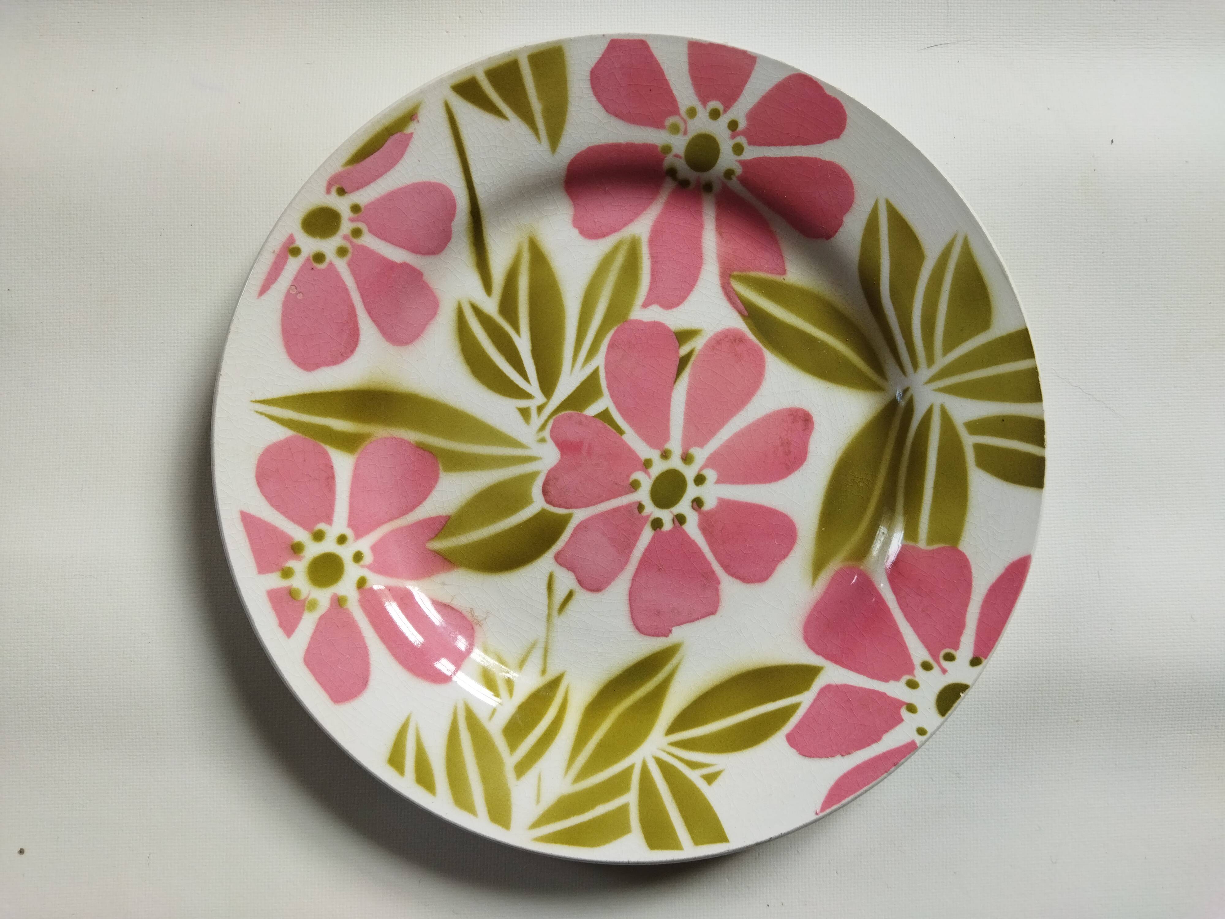 Assiette à dessert "Edwina" Digoin Sarreguemines