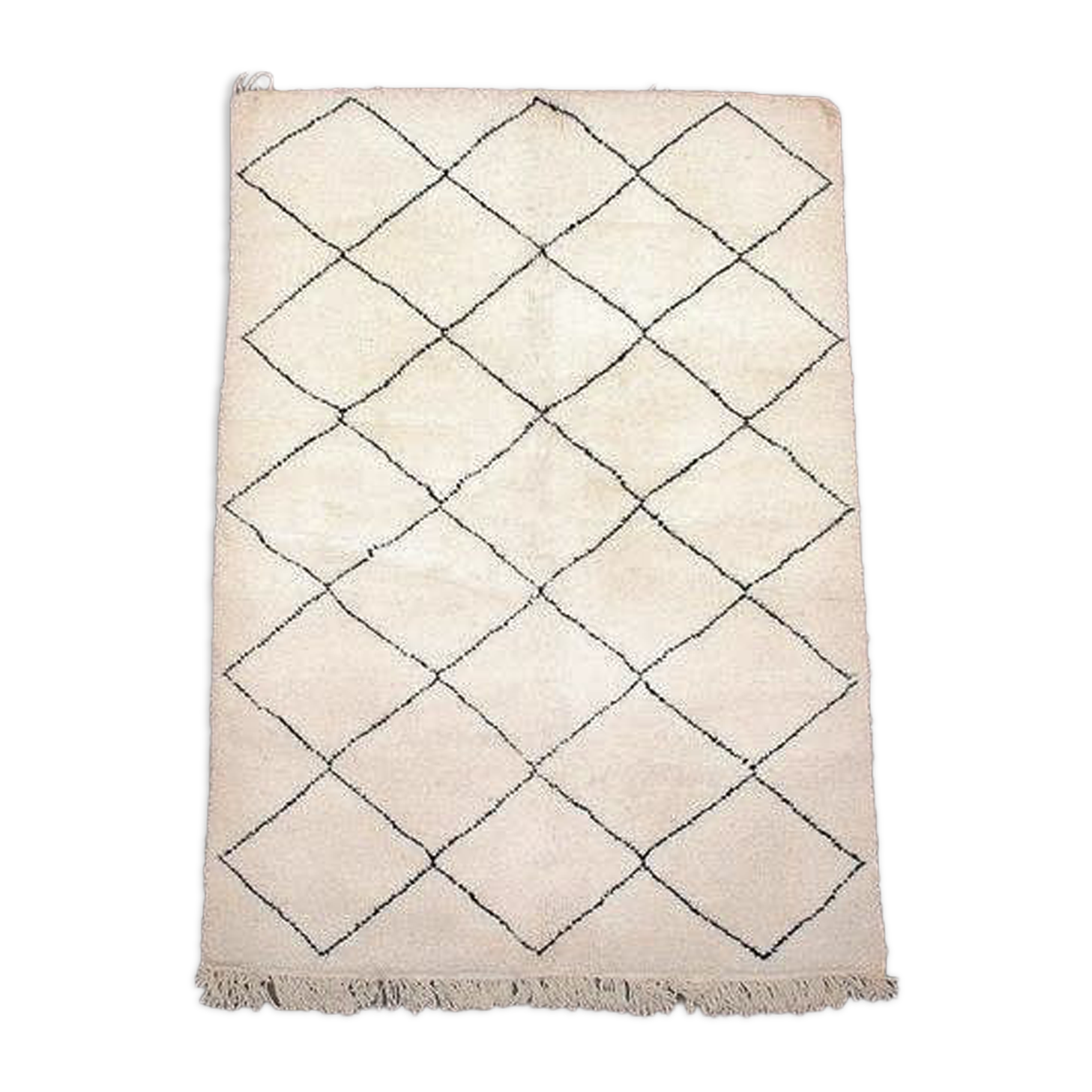 Beni Ouarain Berber rug, classic diamond pattern, 160 x 235 cm.
