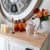 Amber apothecary bottles