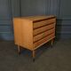 1960 rattan chest of drawers 4 drawers spindle legs