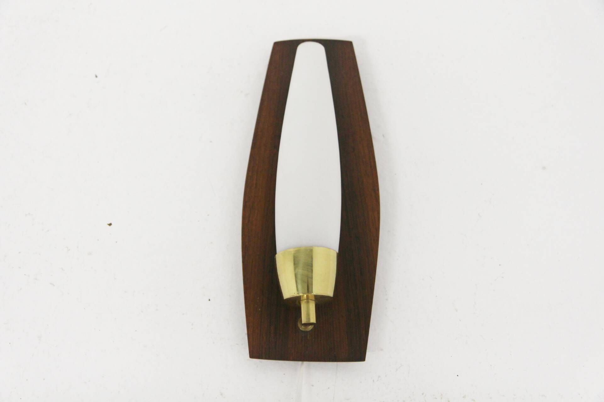 Scandinavian rosewood wall lamp, Sweden, 1950