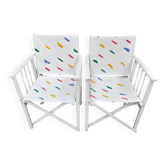 Pair of Vintage Director's Style Folding Armchairs