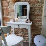 Dressing table and antique chair