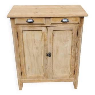 Very beautiful Parisian piece of furniture from 1940, 2 doors and 2 drawers, sanded and stripped