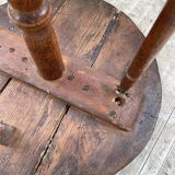 19th century oak pedestal console