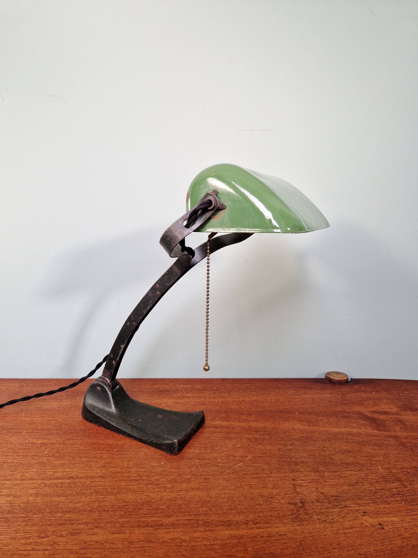 Bauhaus style banker’s lamp, Schaco (Germany), 1920-30
