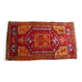Tapis de couloir turc vintage 54x96 cm