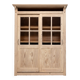 Wooden Display Cabinet with Sliding Doors, 1930