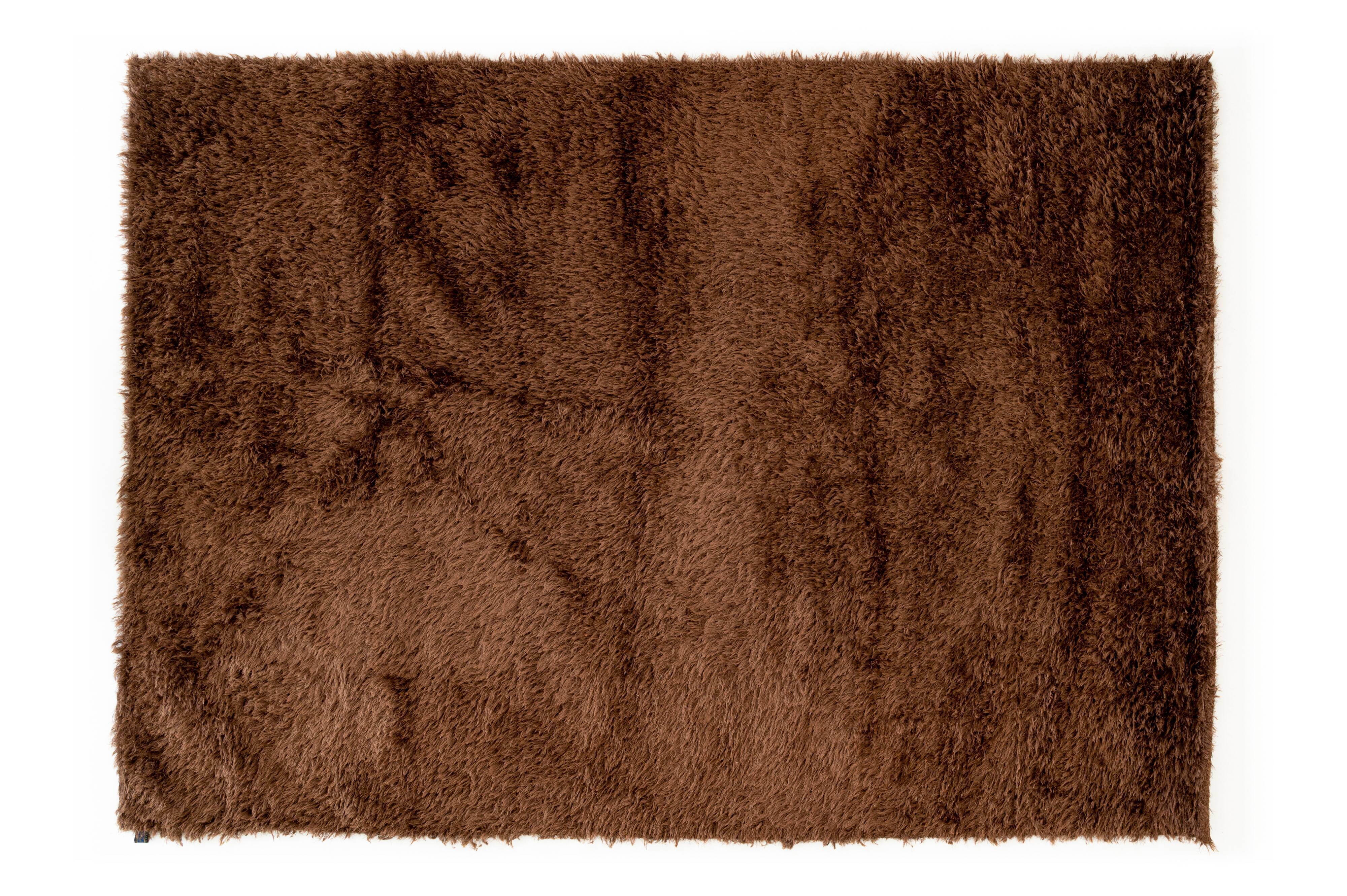 NOS Scandinavian design viscose rya rug by Axeco Svenska AB. 196 x 144 cm = 77 x 57 in