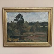 Huile sur toile originale suédoise – "Paysage" par Tornqvist – Signée – Datée 1932 – Encadrée