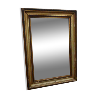 Antique gilded wood wall mirror