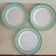 3 assiettes terre de fer Saint Amand