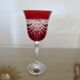 Service cristal couleur "Cristalleries de Lorraine" carafe et 5 verres