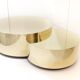 Contemporary handcrafted brass coffee table