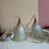 Pair of tulip lamps