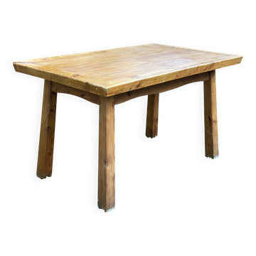 Table brutaliste vintage 1970