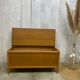 Wooden and wicker box/bench