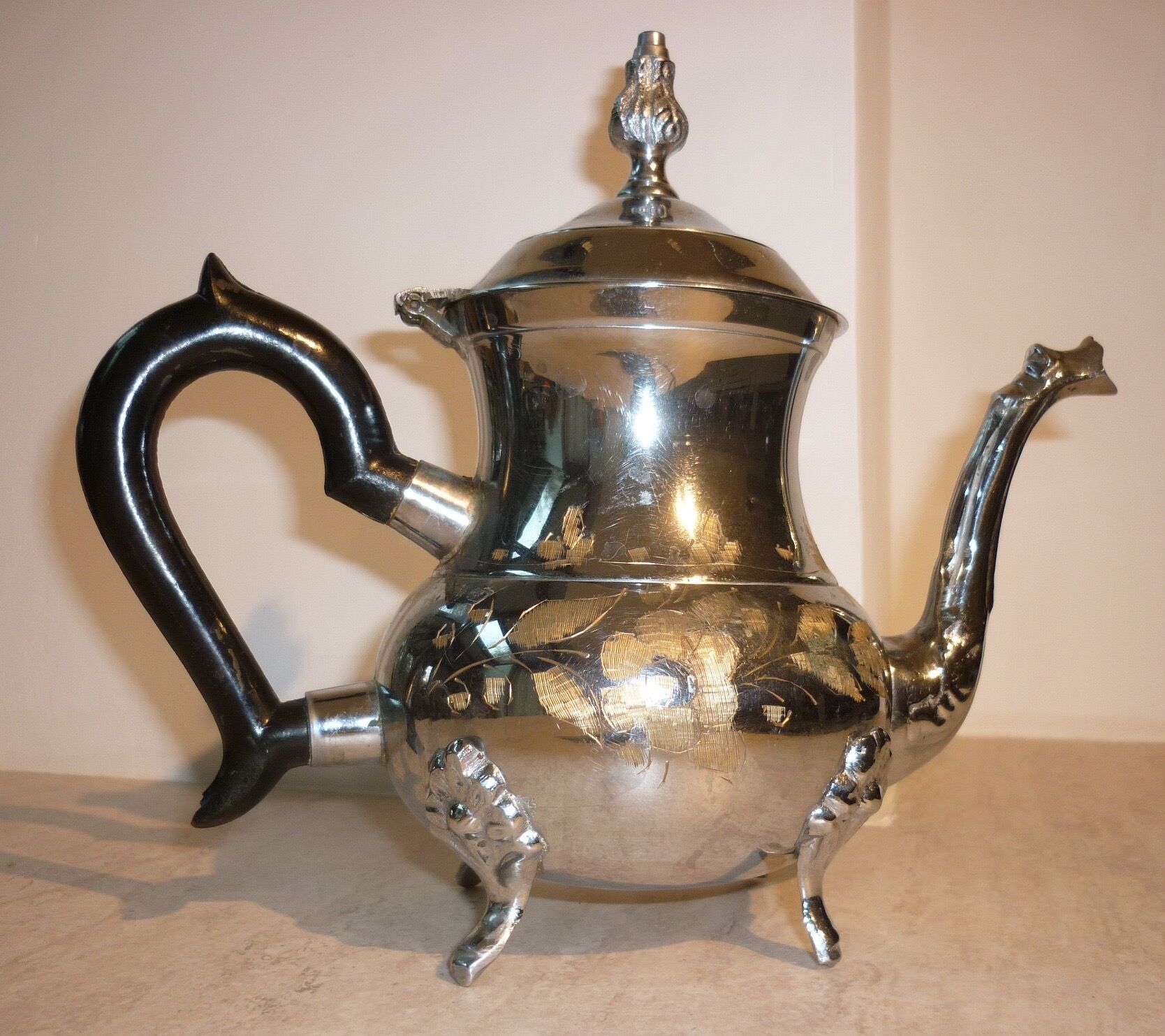 Metal and Bakelite teapot