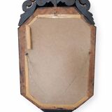 Antique Venetian mirror from the late 19th century – bevelled glass & engraved decoration – 124 x 68