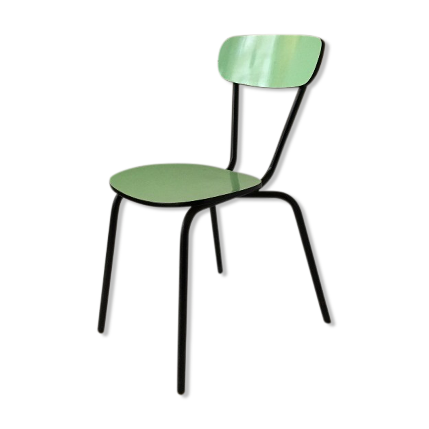 Water-green formica chair