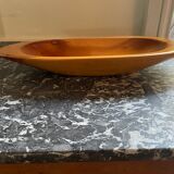 Oval wooden dish