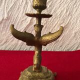 Bougeoir en bronze chimère