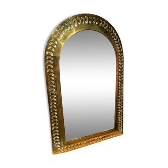 Mirror with metal frame