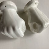 Vintage ceramic hand pair