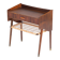 Side Table in Rosewood with Drawer and Rattan Shelf, Denmark, 1960s