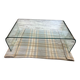 Curved glass design coffee table