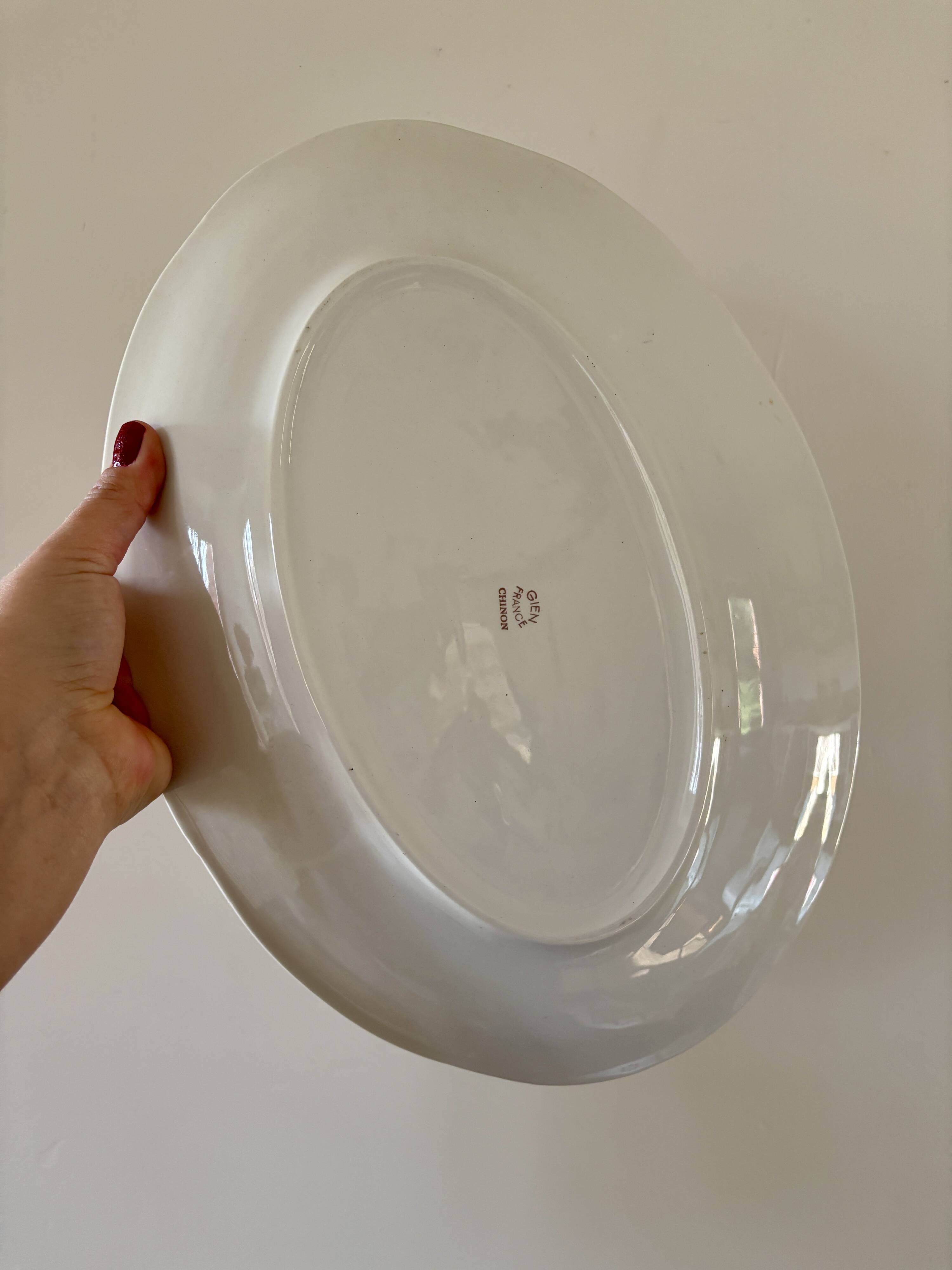 Plat / ravier vintage - Modèle Chinon de Gien