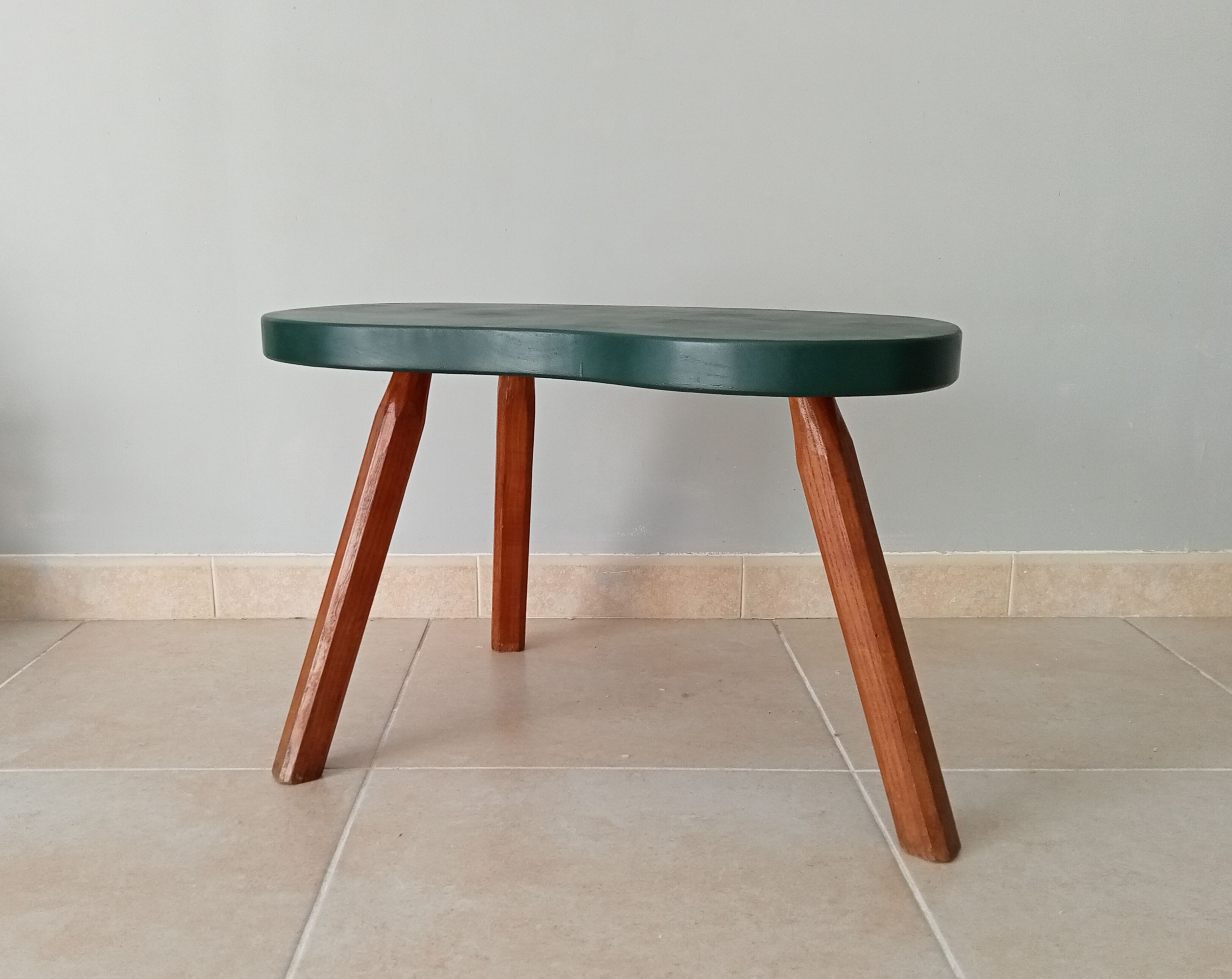 Vintage coffee table solid oak bean 60s /70