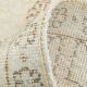 Soft Beige Neutral Vintage Oushak Carpert Rug, 222x330 Cm