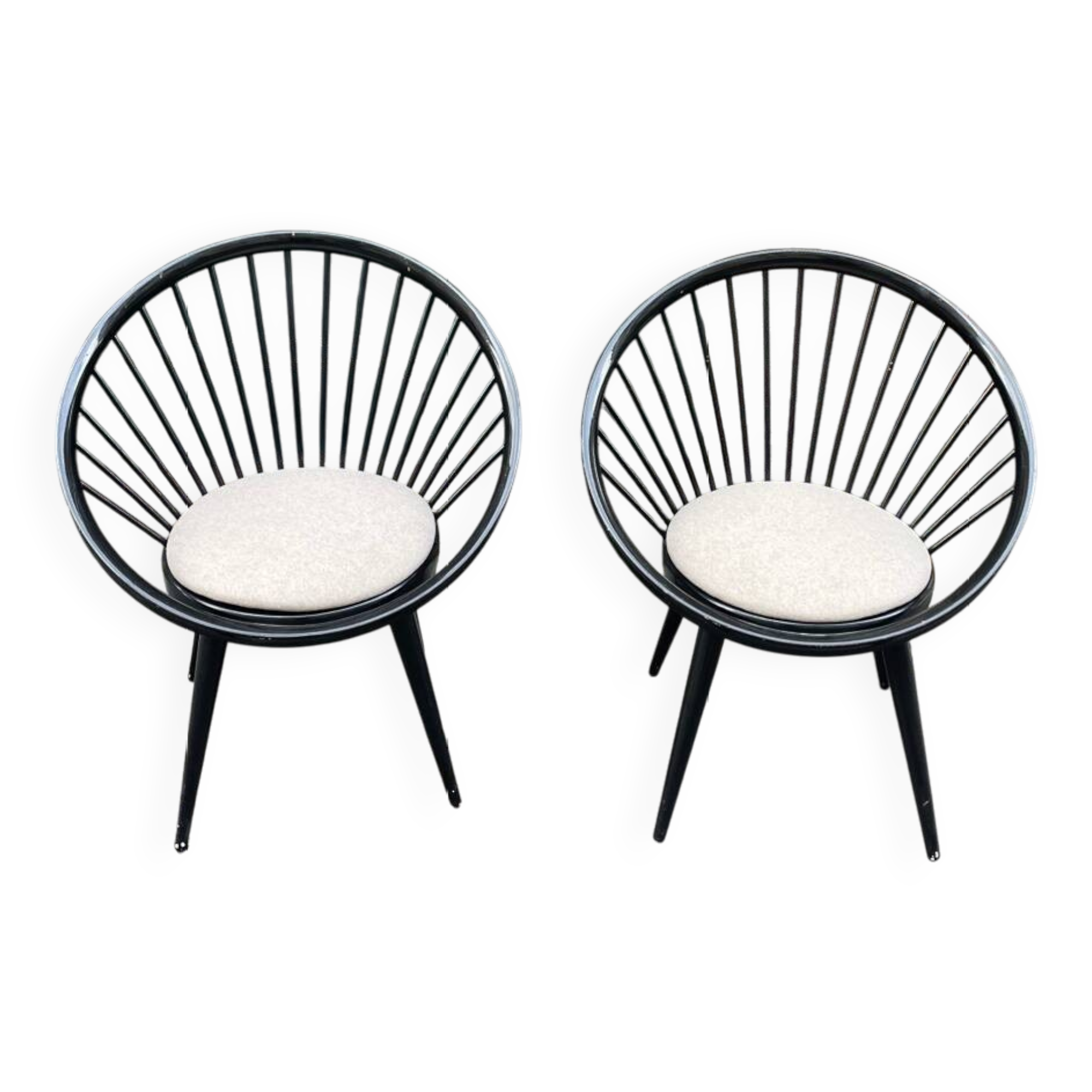 Pair of Circle armchairs, Yngve Ekstorm