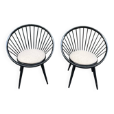 Paire de fauteuils Circle, Yngve Ekstorm
