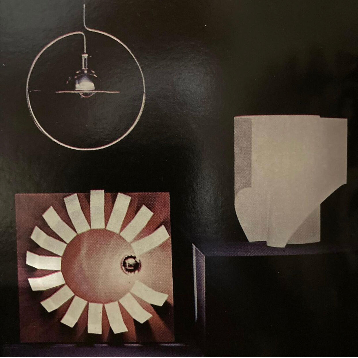 Pair of "Anemone" lamps, Podovo & Bocci, Valenti 1972