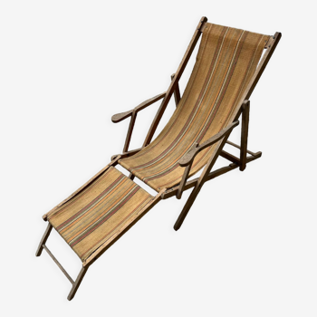 Transat ou chaise longue vintage 1960/70