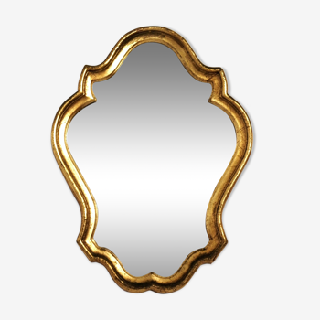 Miroir bois doré 35 x 26 cm