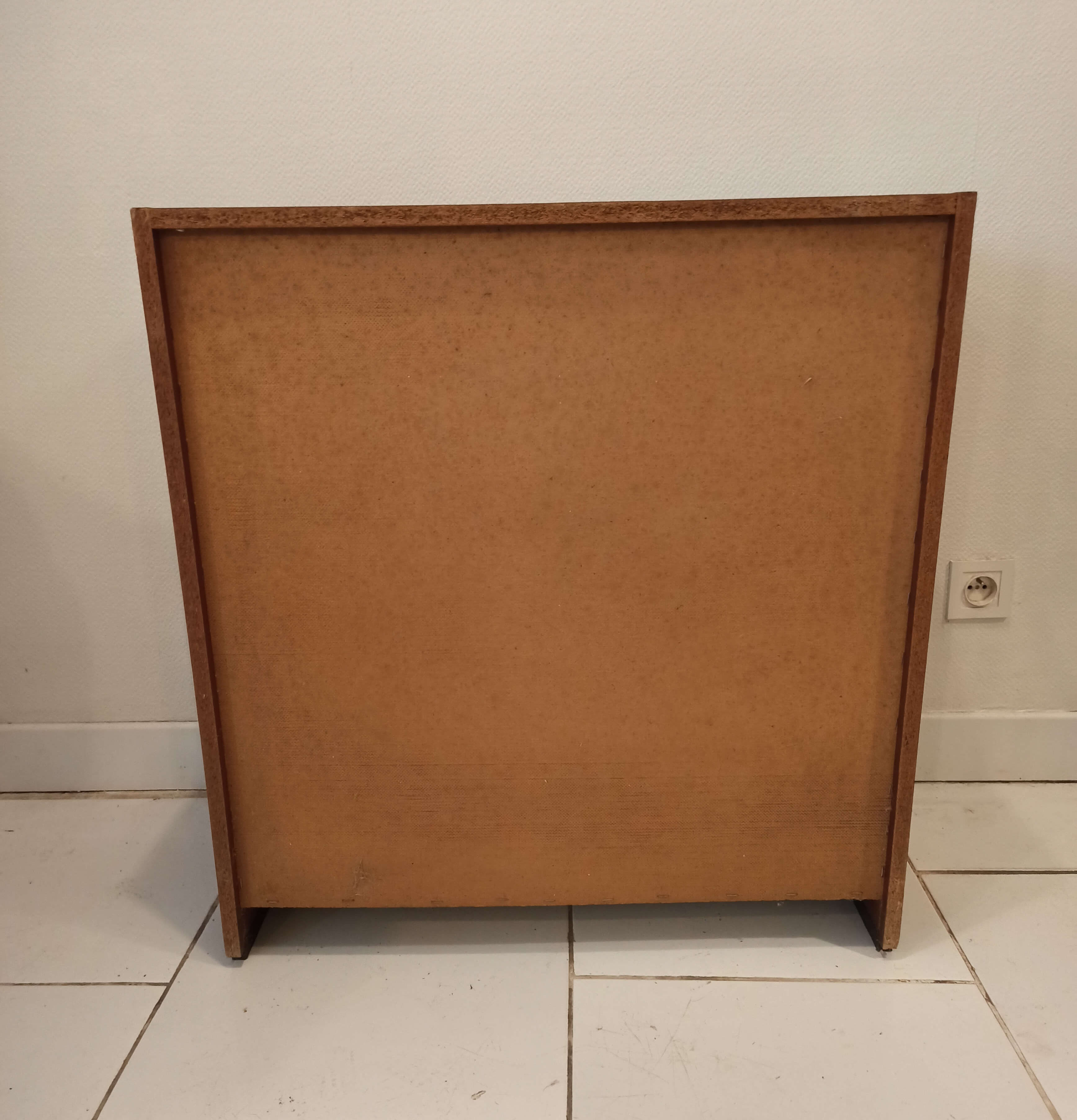 1970s vintage shoe cabinet in formica