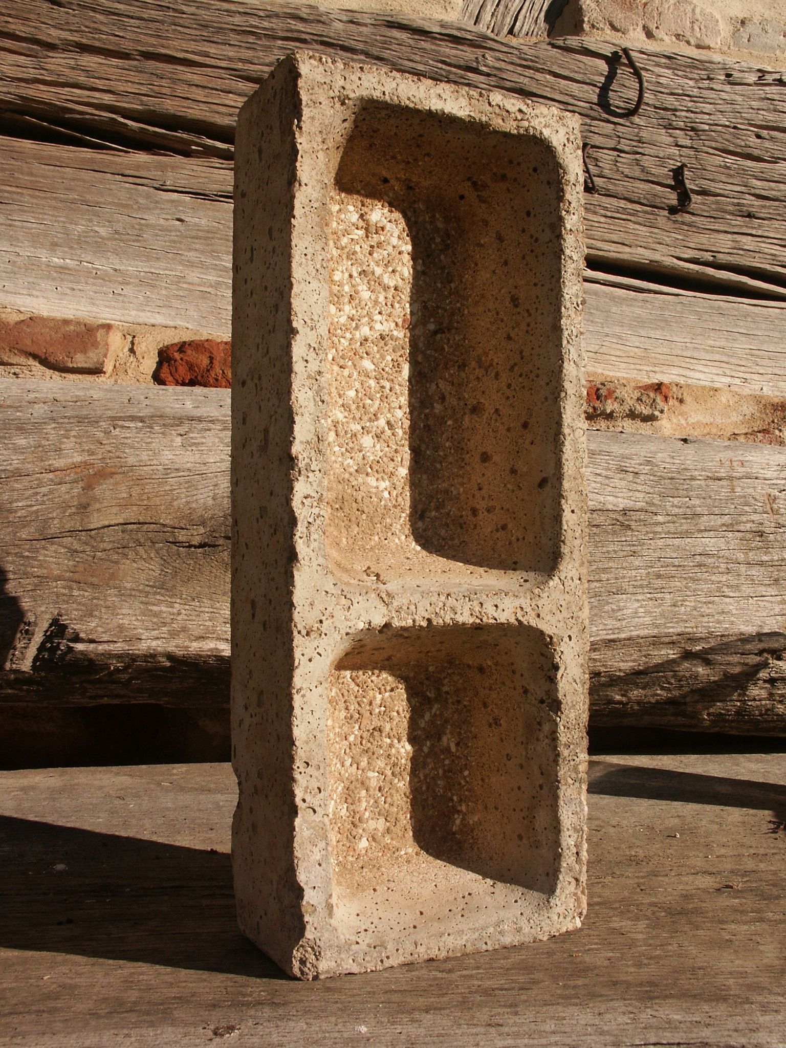 Empty pocket handmade concrete farm